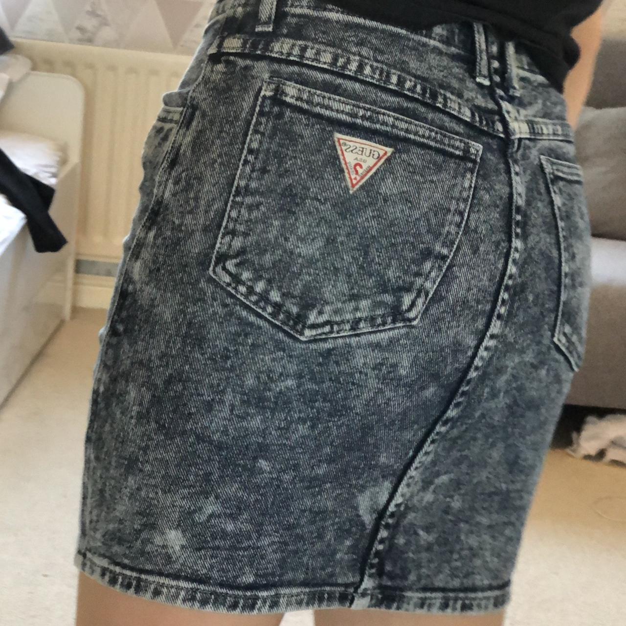 guess jean mini skirt