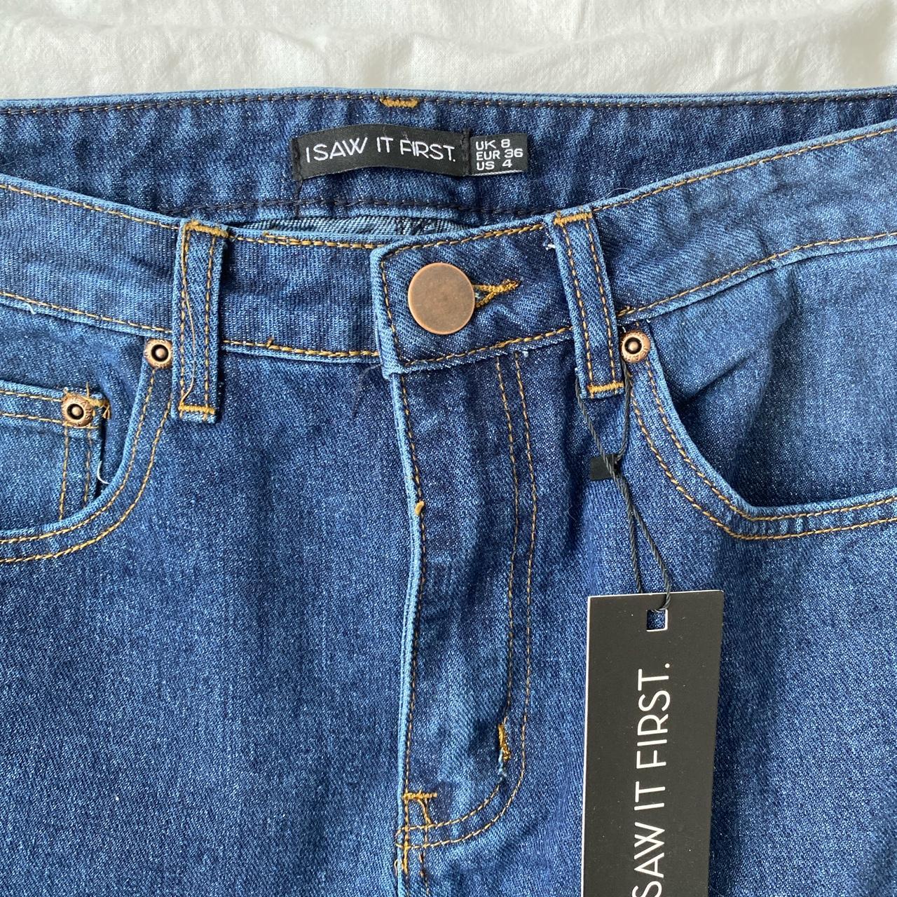 I Saw It First Women's Blue and Navy Jeans (3)