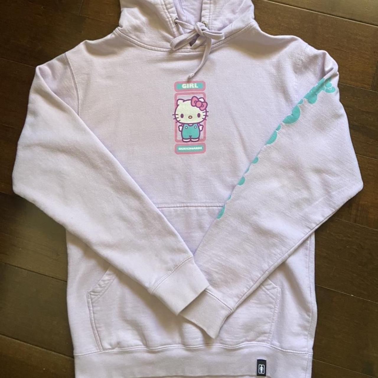 Girl skateboards x Sanrio hello kitty Hoodie size... Depop