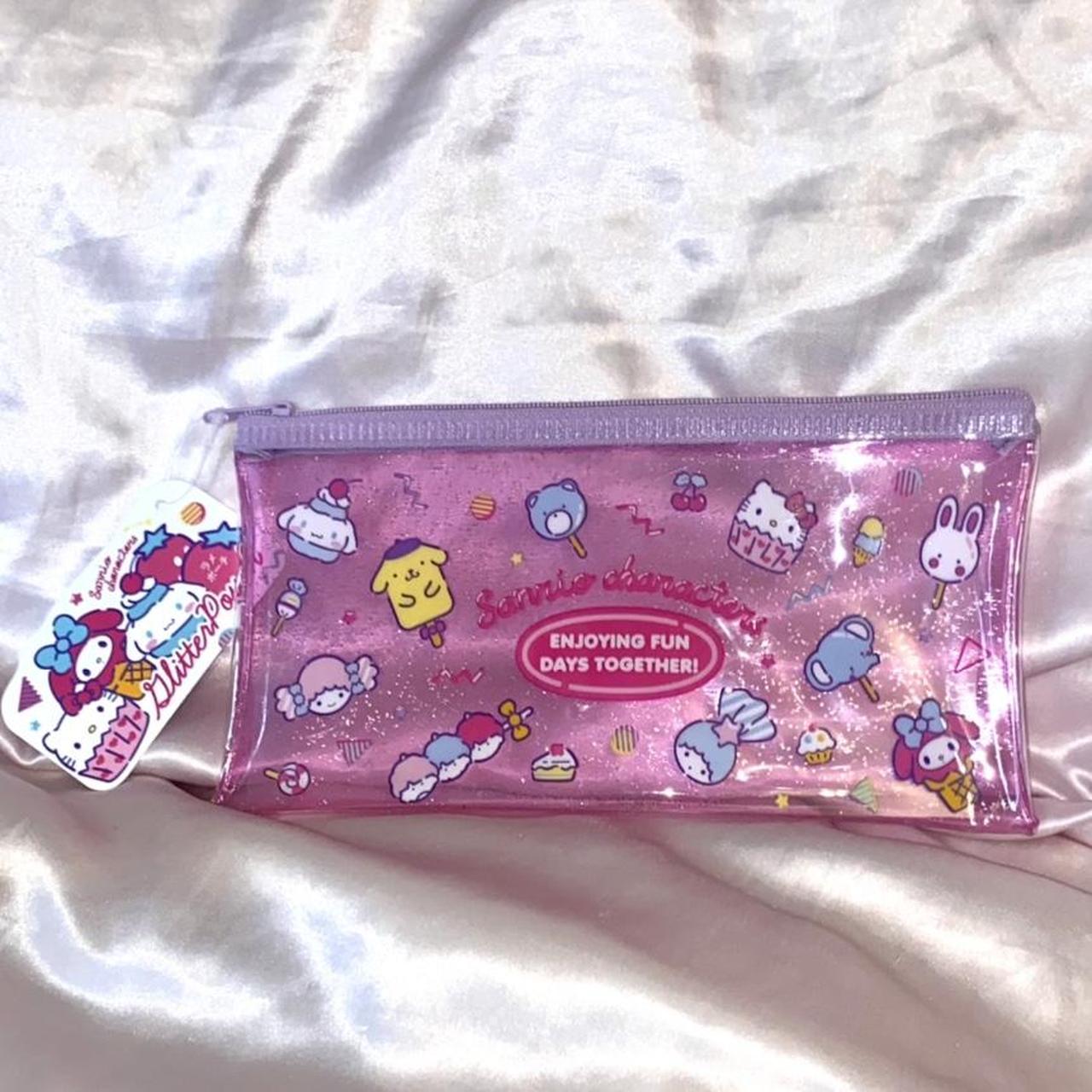 sanrio characters glittery jelly pouch... - Depop