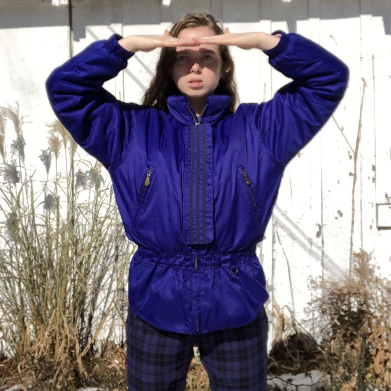 Rich violet vintage FERA puffy ski jacket. Cinched Depop