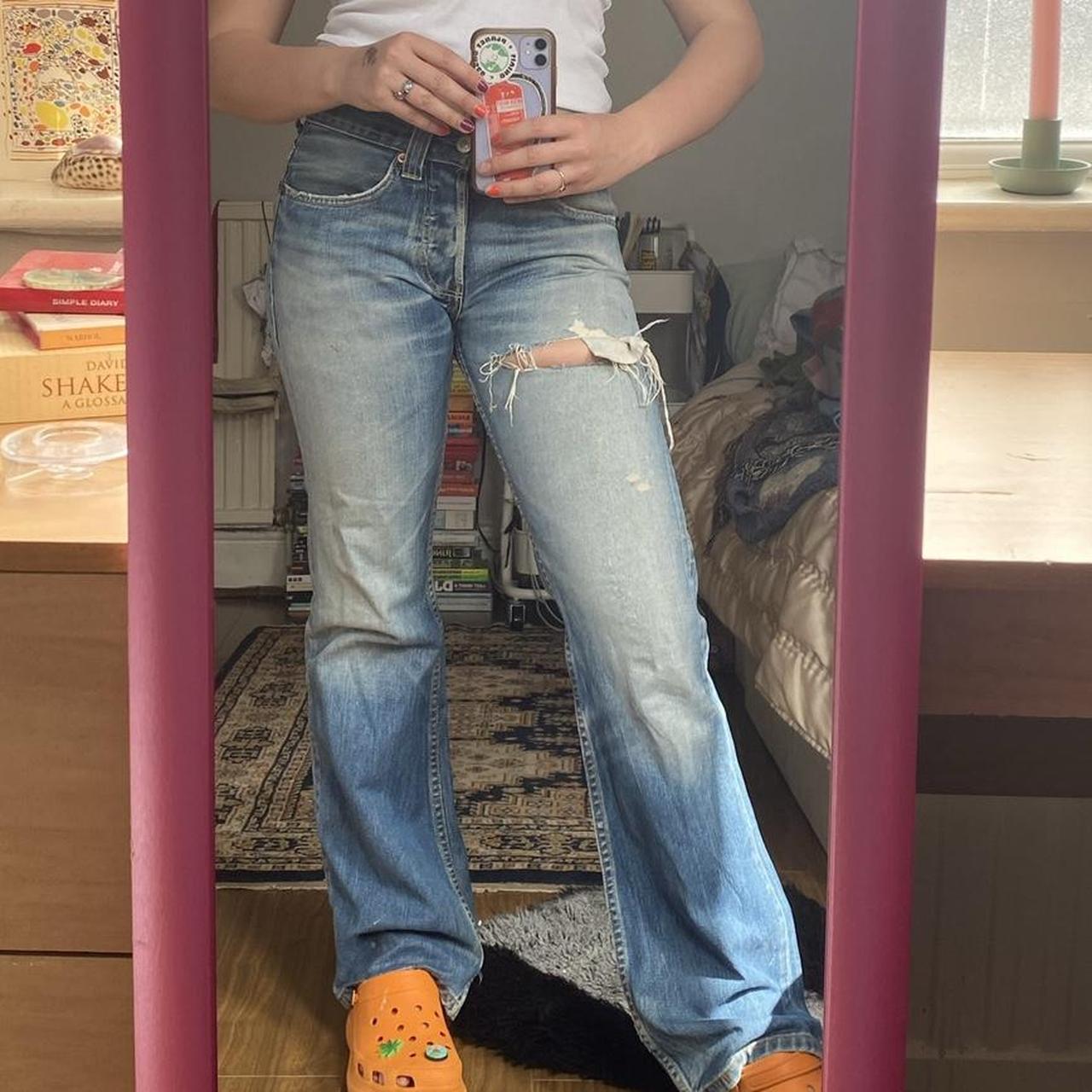 Levi 512 Bootcut Jeans Sexy Rip On The Upper Thigh Depop