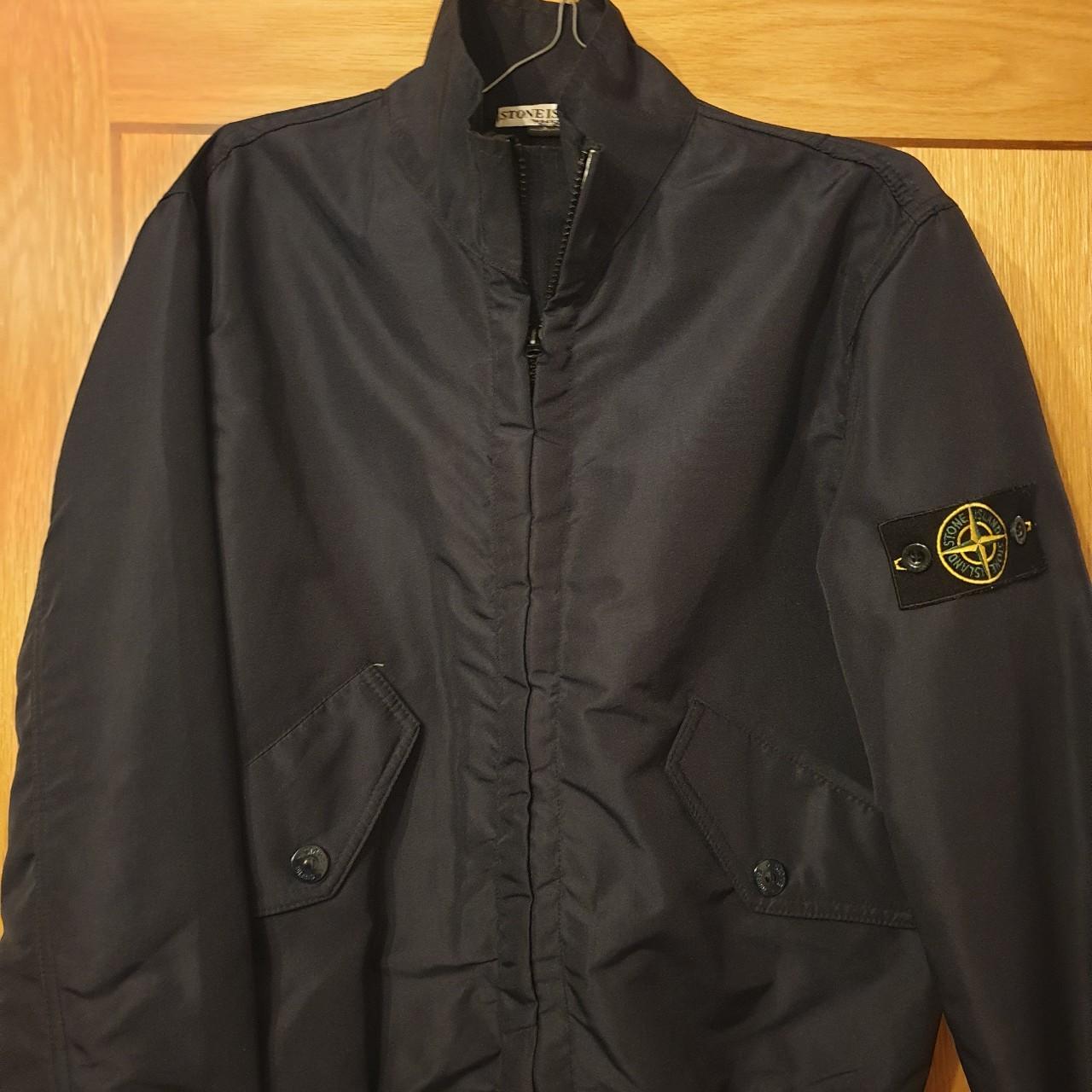 Stone Island navy harrington jacket, small. This... - Depop