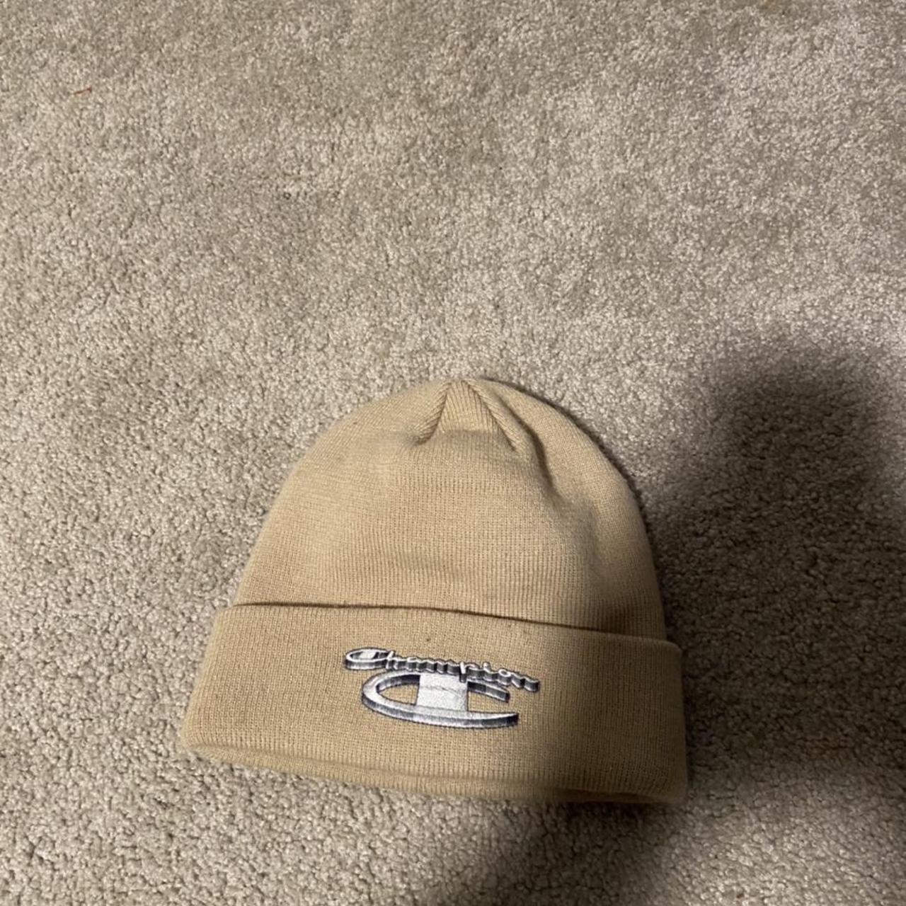 tan champion beanie