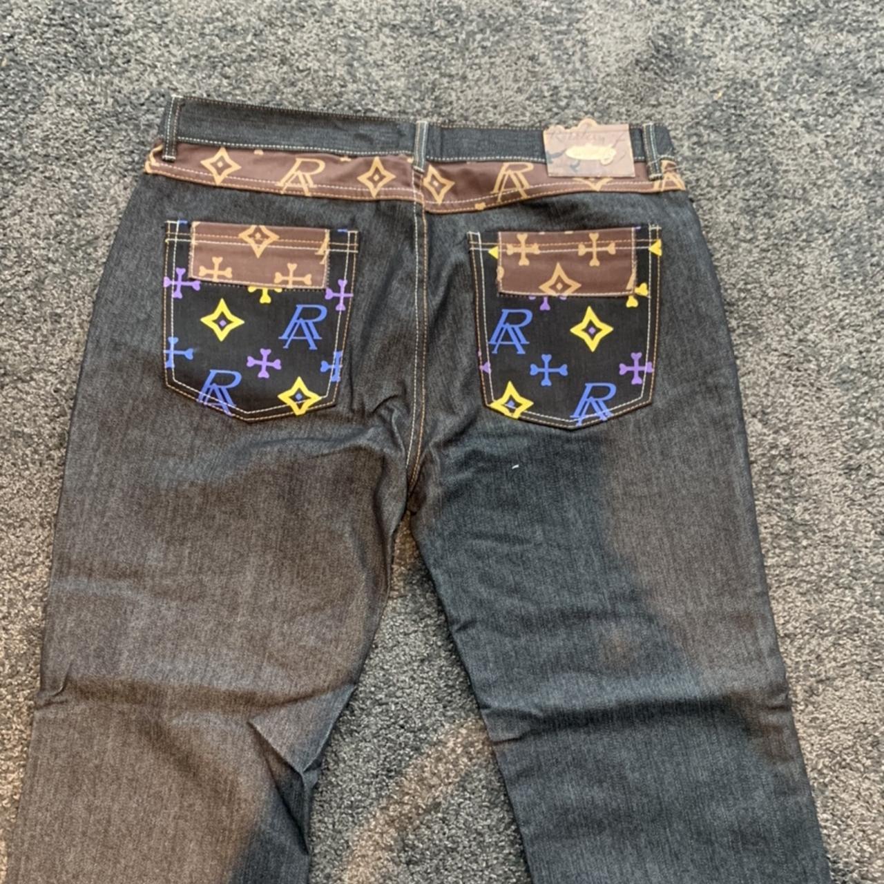 Custom LV Pants W-44 L-35 Custom Louis Vuitton - Depop