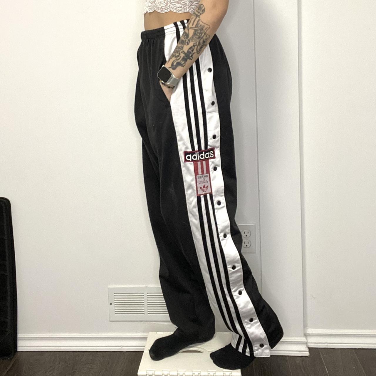 Adidas button sweatpants on sale