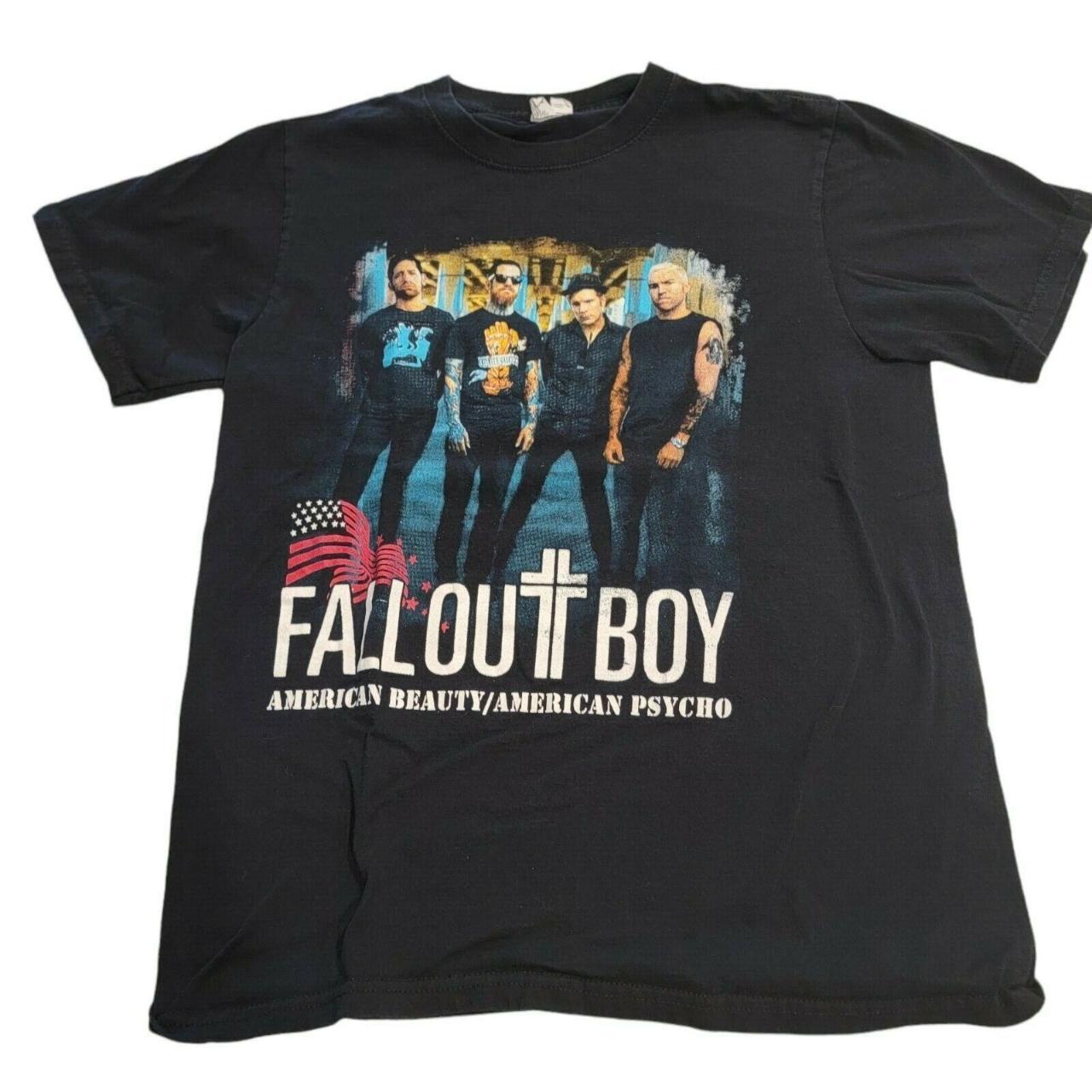 Fall Out Boy 2014 Men's Tour Tee T-Shirt, black,... - Depop