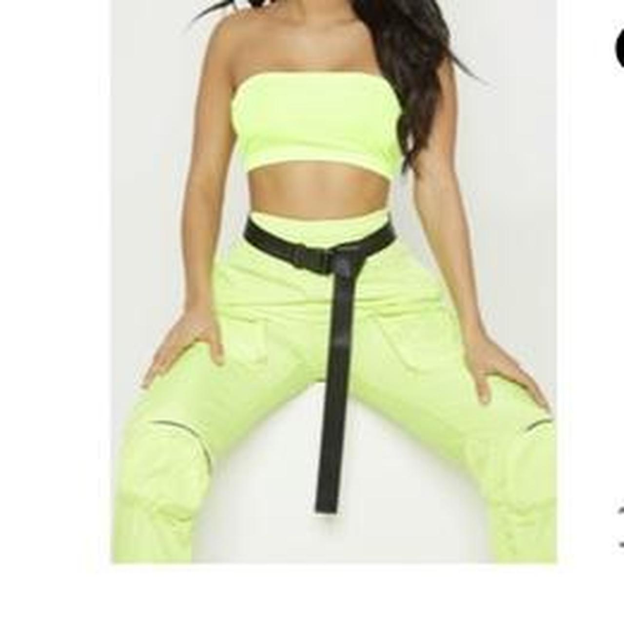 item black slider buckle tape belt brand pretty... Depop