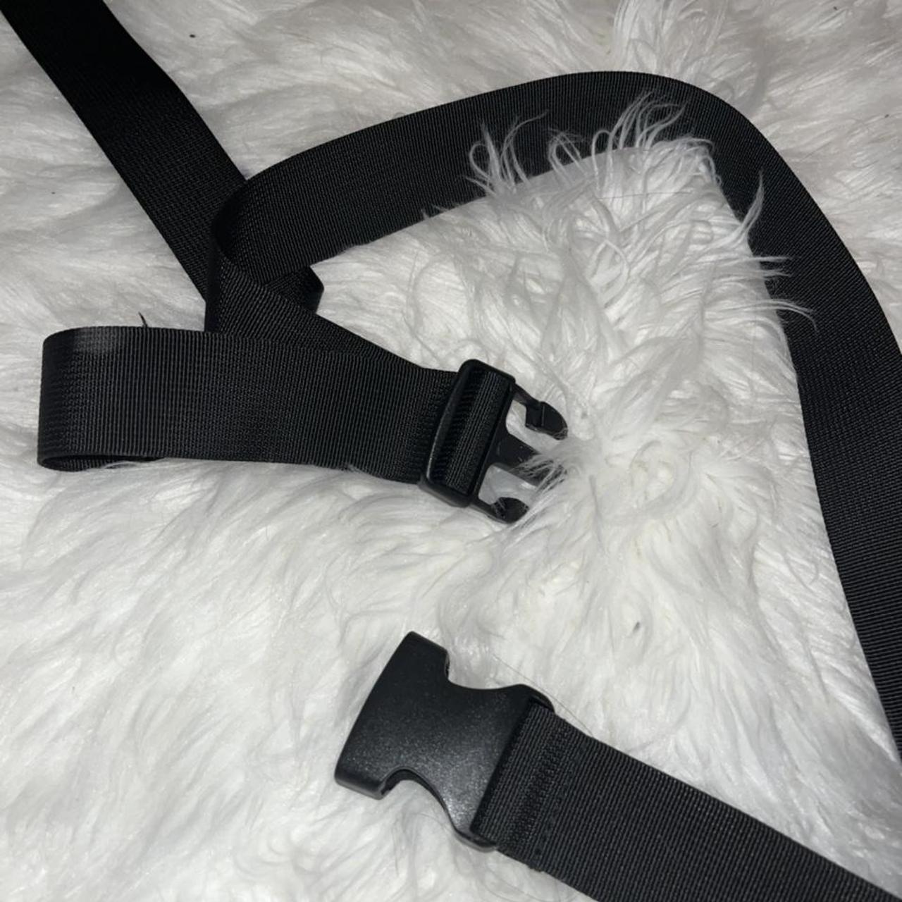 item black slider buckle tape belt brand pretty... Depop