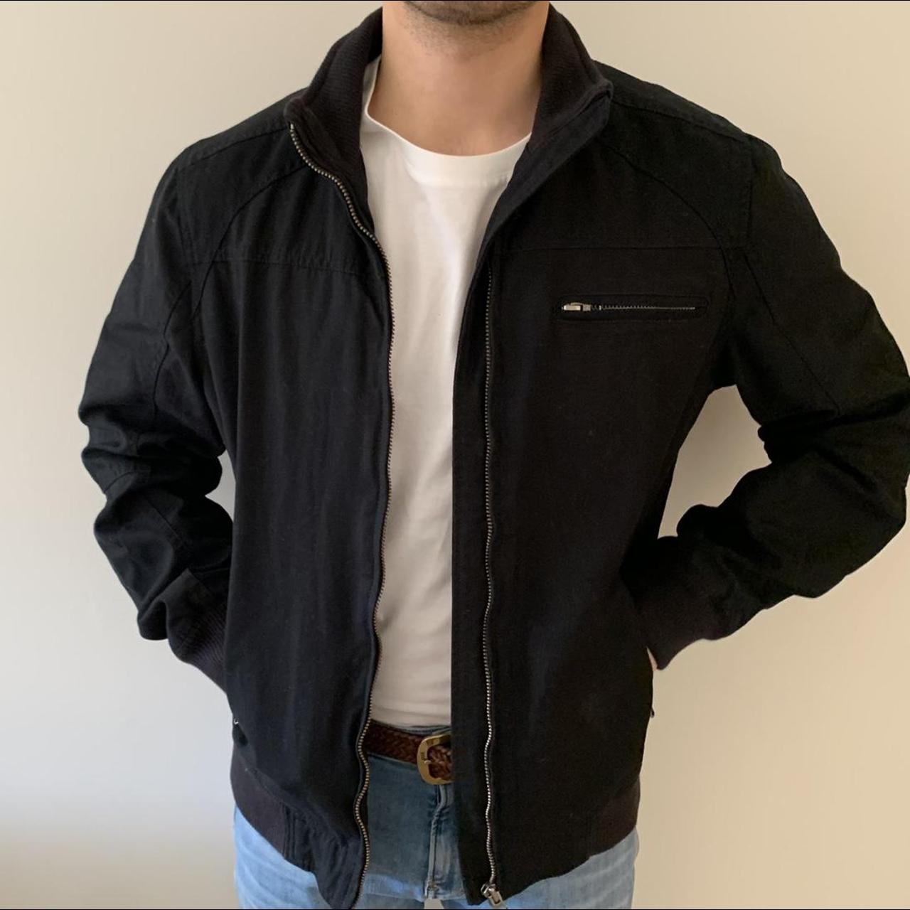 ELWOOD Black Jacket Size: Medium Tapered fit,... - Depop