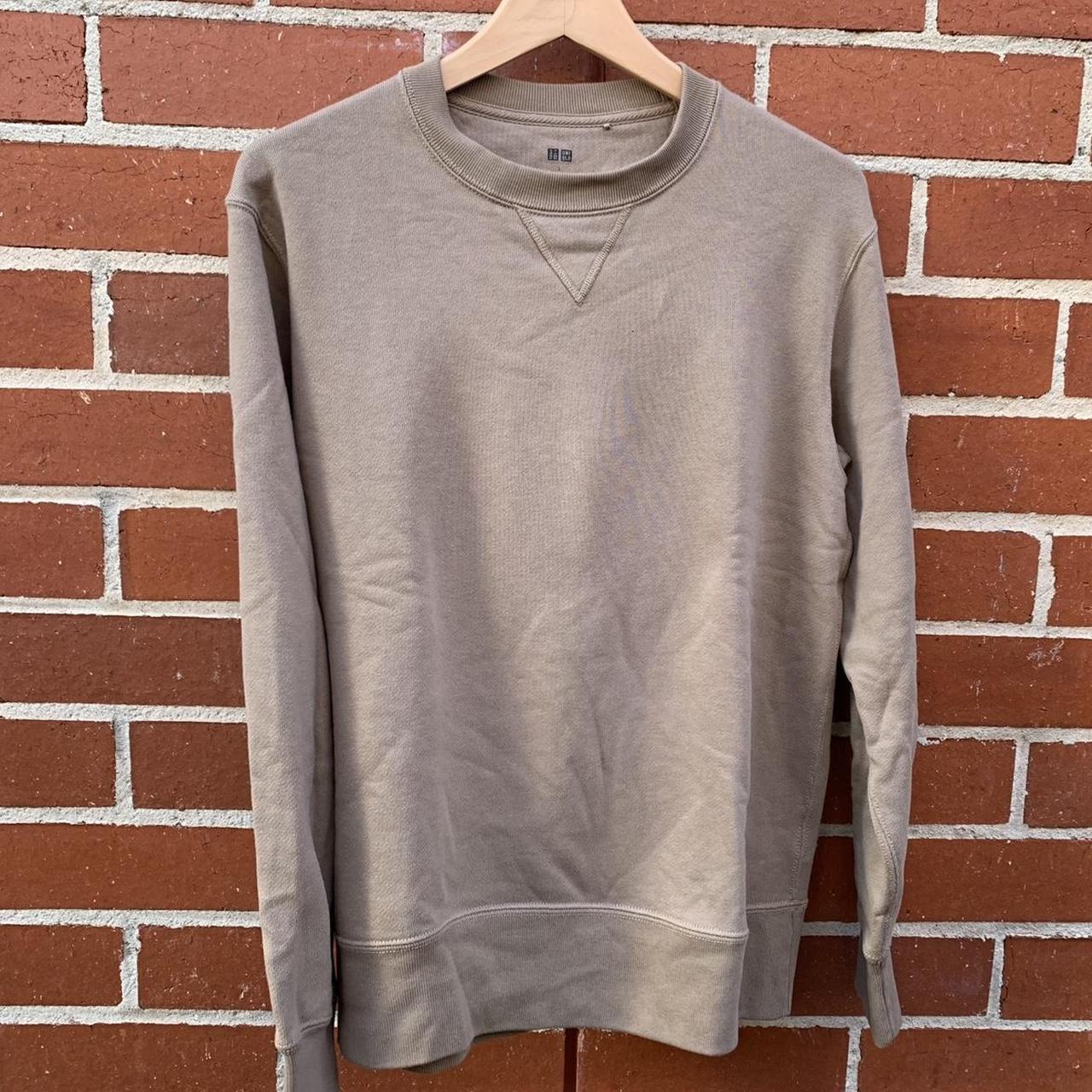 UNIQLO Brown Sweatshirt Size: Small Like new,... - Depop