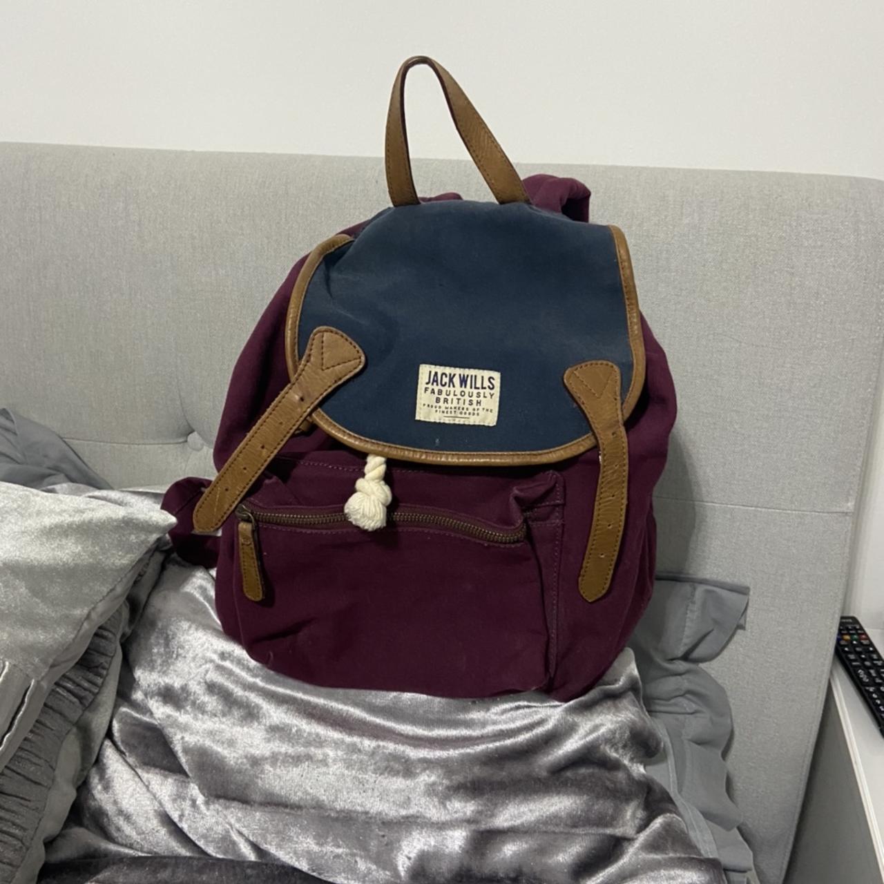 Jack wills outlet grey backpack