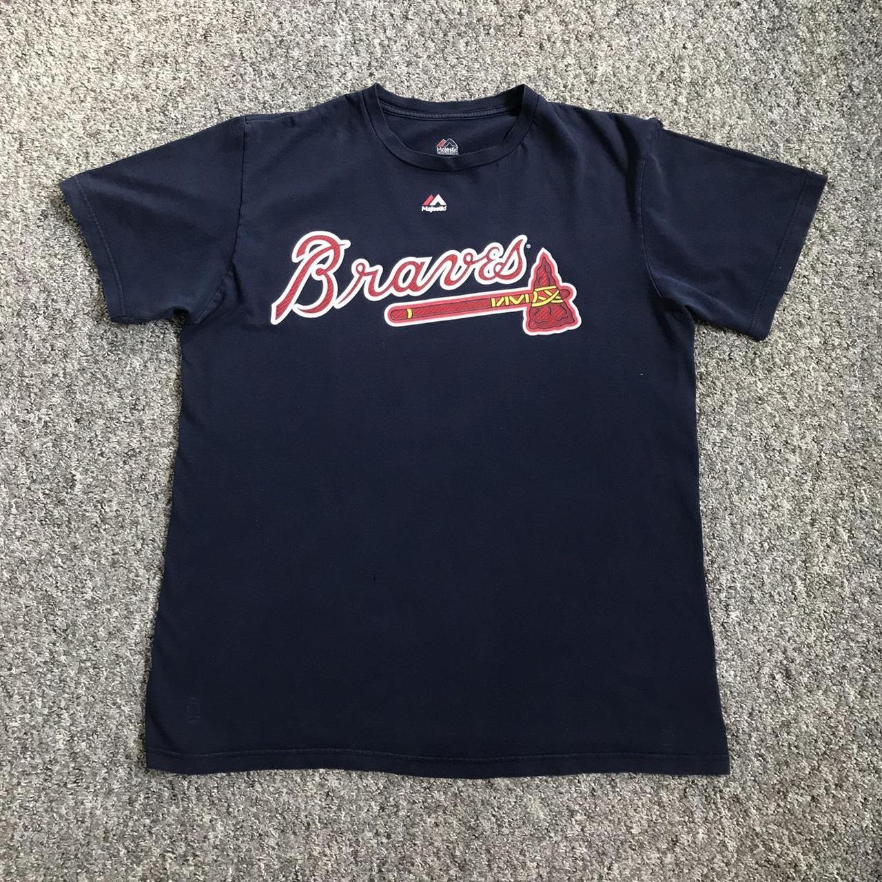 Vintage Atlanta Braves MLB T-Shirt #22 Heyward USA... - Depop