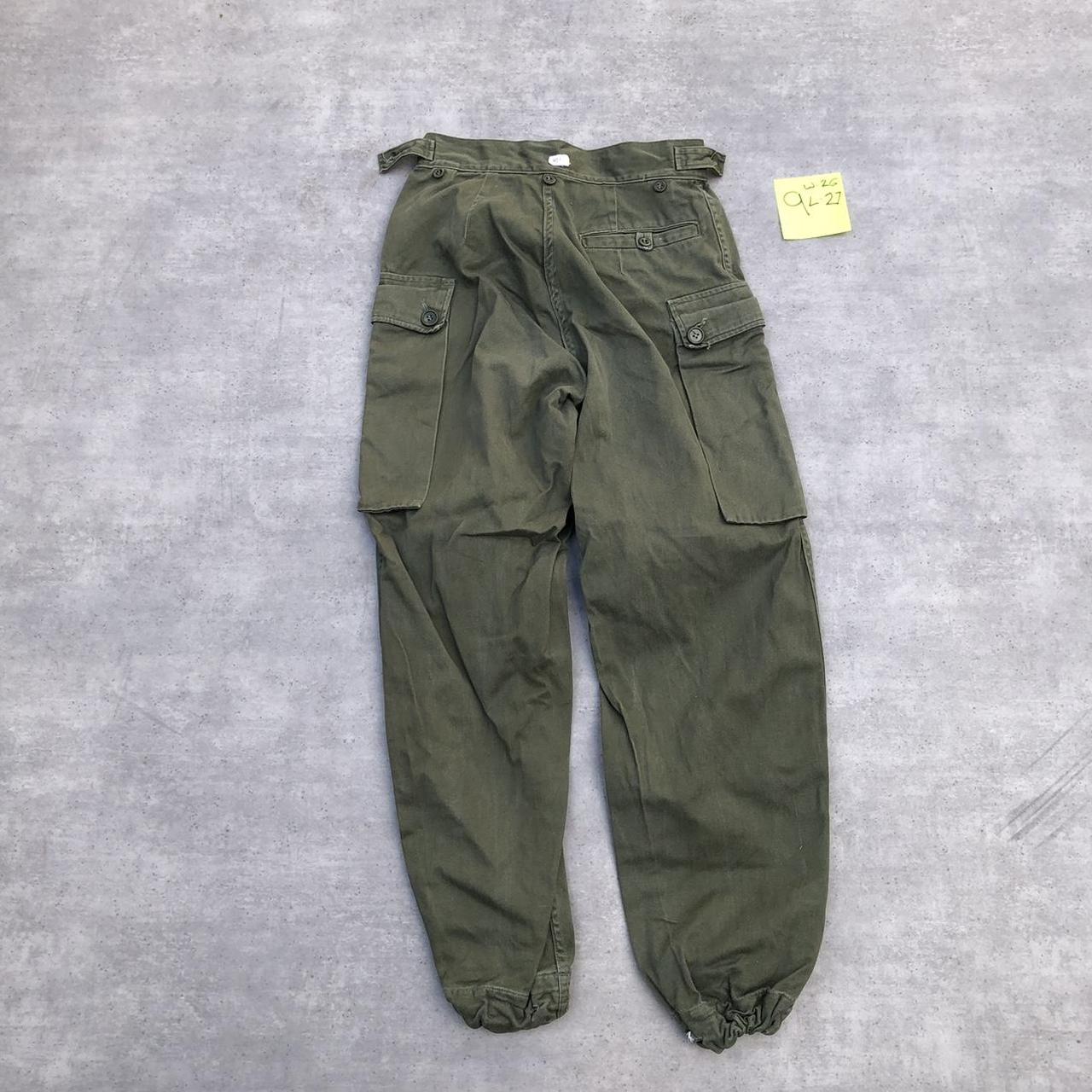 Description: 70s military pants Size: measured... - Depop