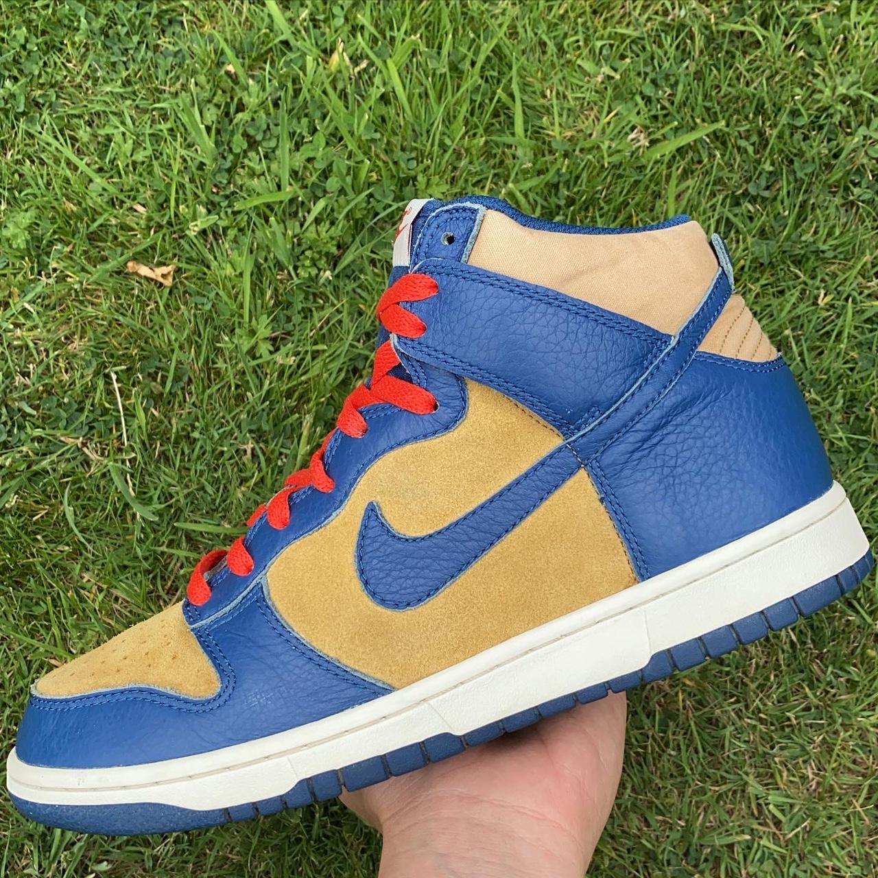 nike dunk high golden harvest meteor blue