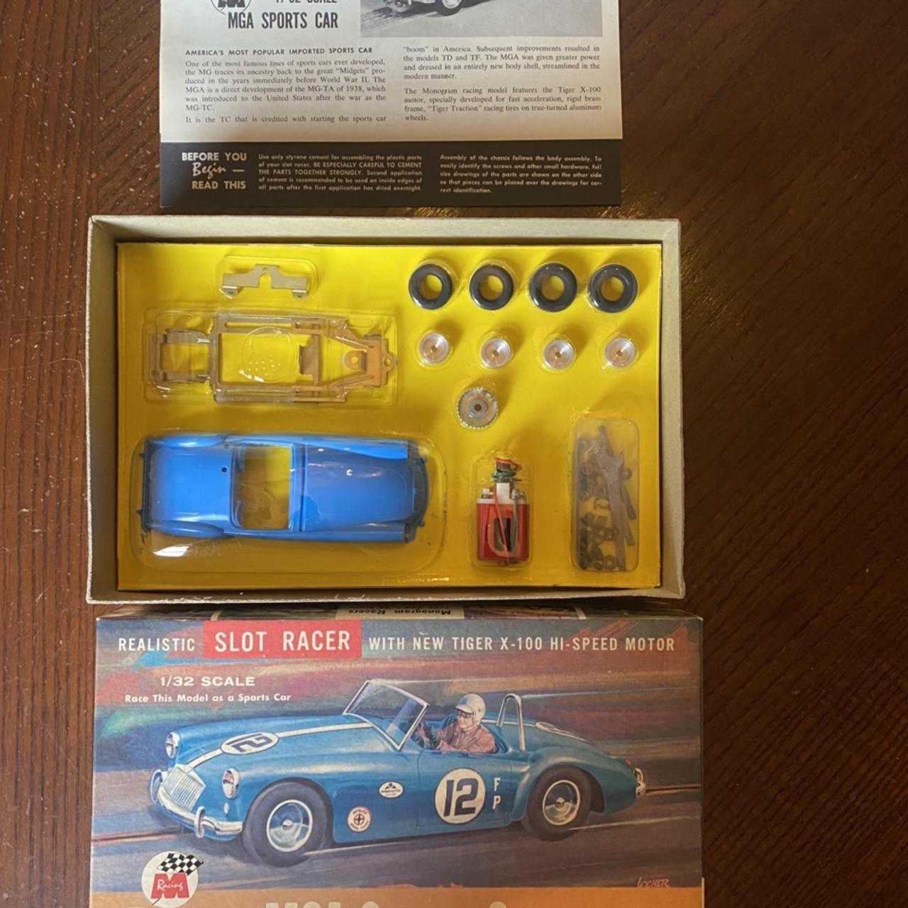 自動車 Monogram 1/32 Racing MGA Sports Car Monogram 1/32 Racing MGA Sports Car