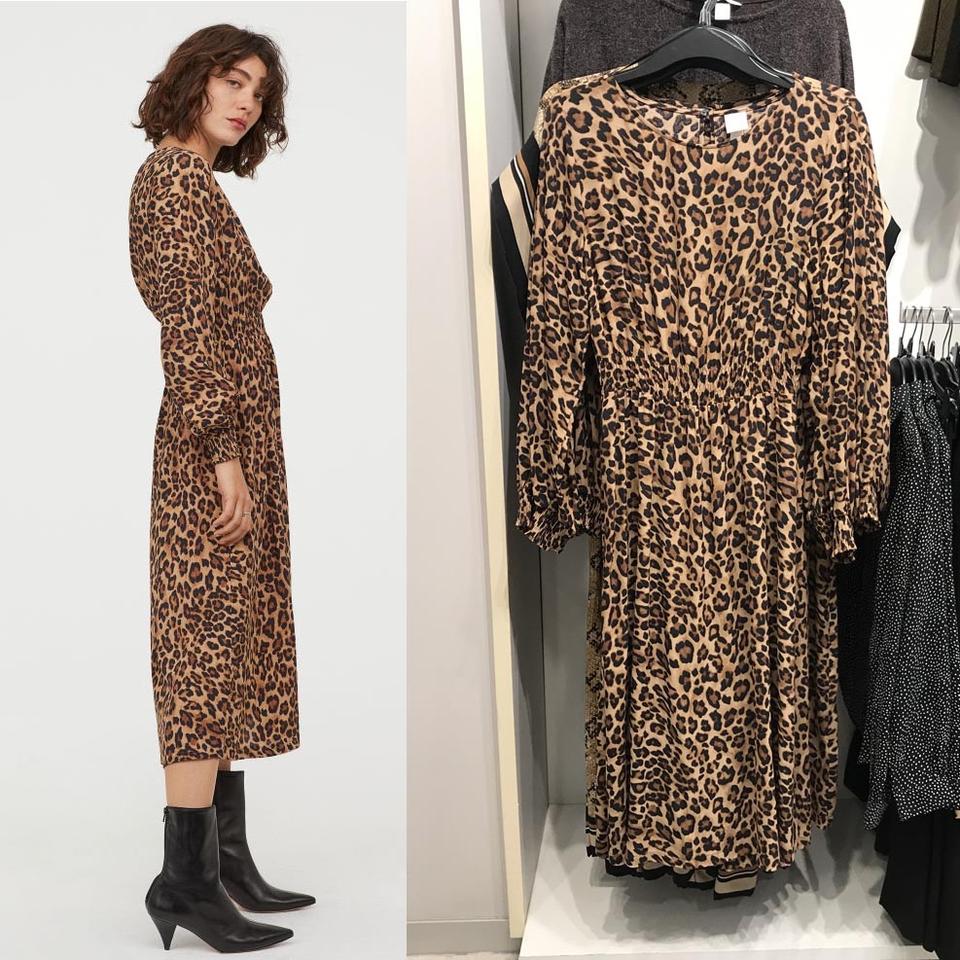 H&m leopard clearance maxi dress