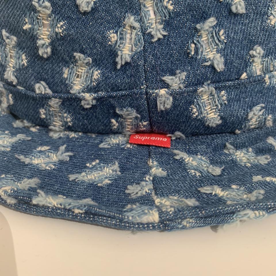 SUPREME HOLE PUNCH DENIM CRUSHER BLUE, SIZE...