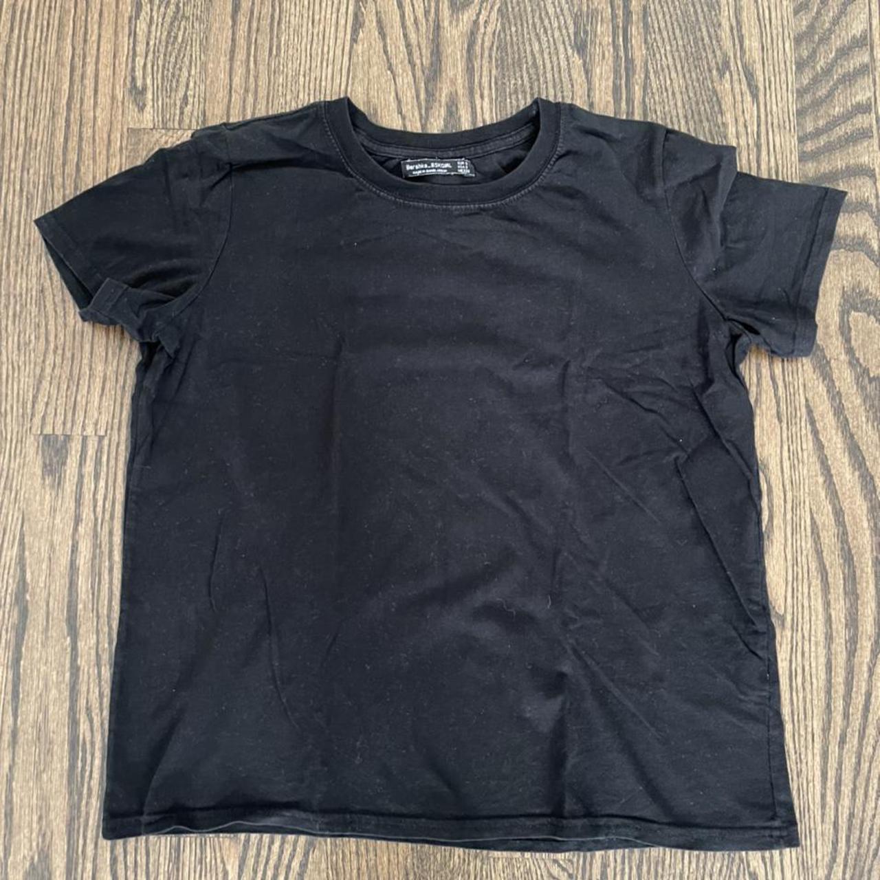 Bershka Black Tshirt! Super simple and versatile!... - Depop