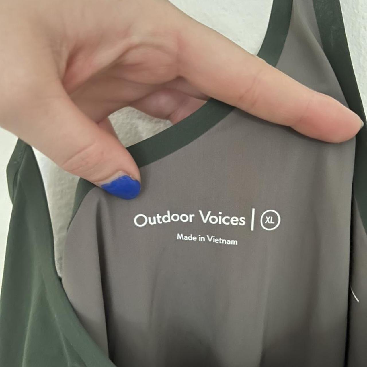 Outdoor Voices Women's Green Dress Depop