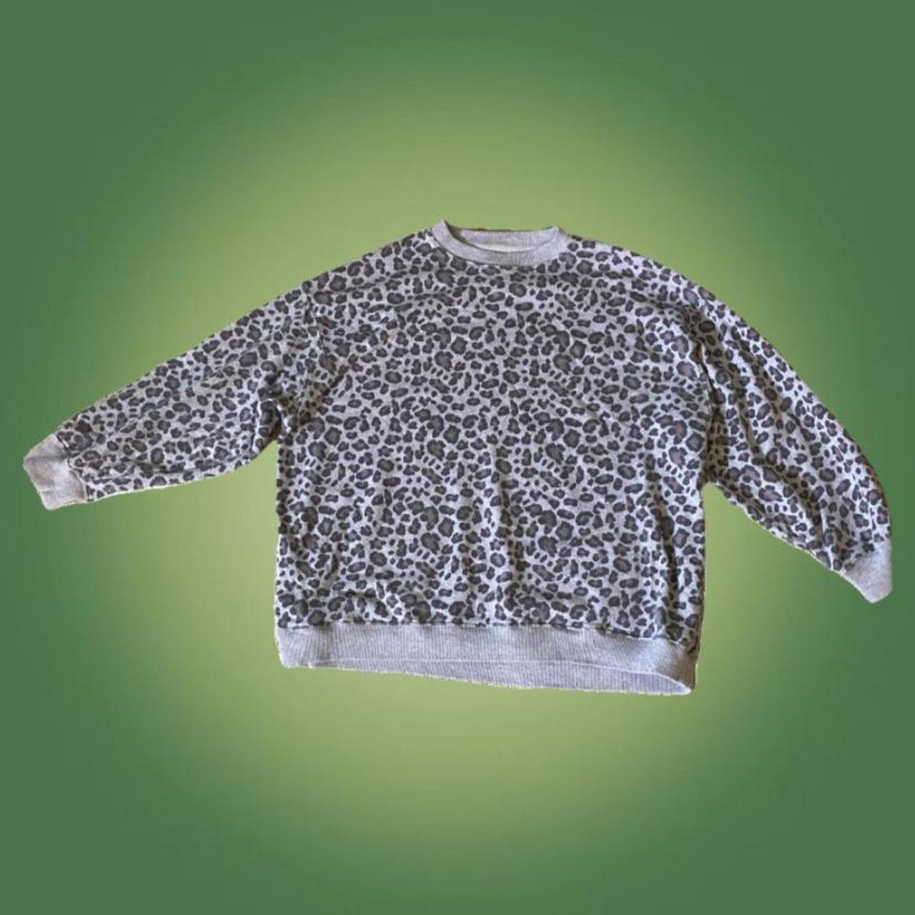 american eagle leopard sweatshirt