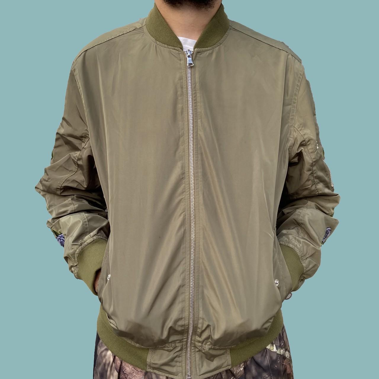Lifted Anchors Men's Orange and Green Jacket