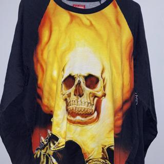 Supreme Ghost Rider Raglan L/S long sleeve top XL-... - Depop