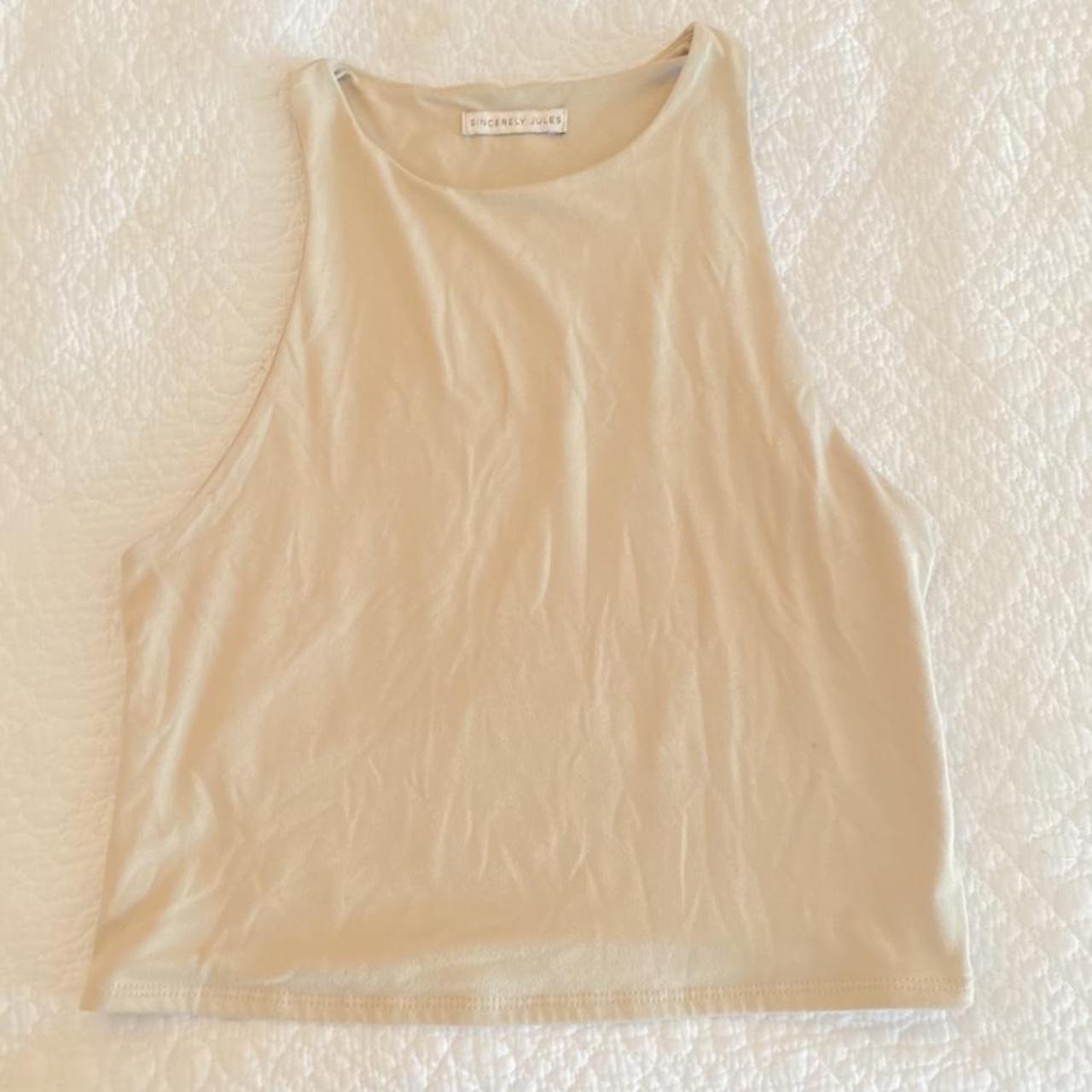 Women's Cream Vest | Depop