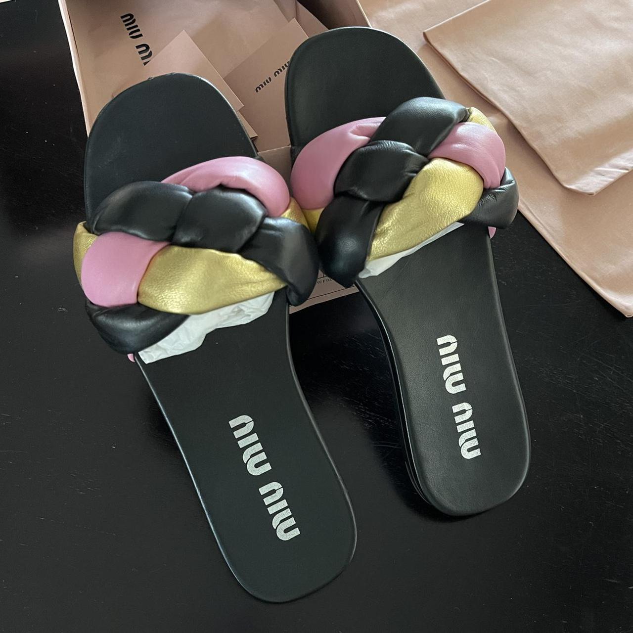 miu miu slip on