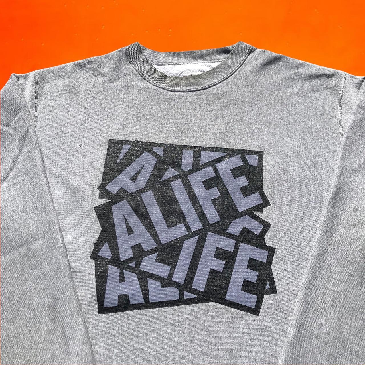 Alife® Basics Big Graphic Logo Crewneck Sweatshirt -... - Depop