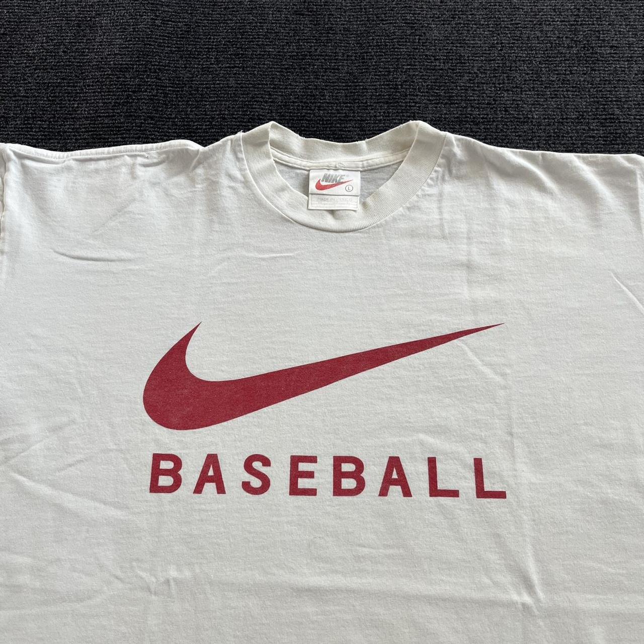 Nike Baseball Center Swoosh Big Graphic Logo Vintage - Depop