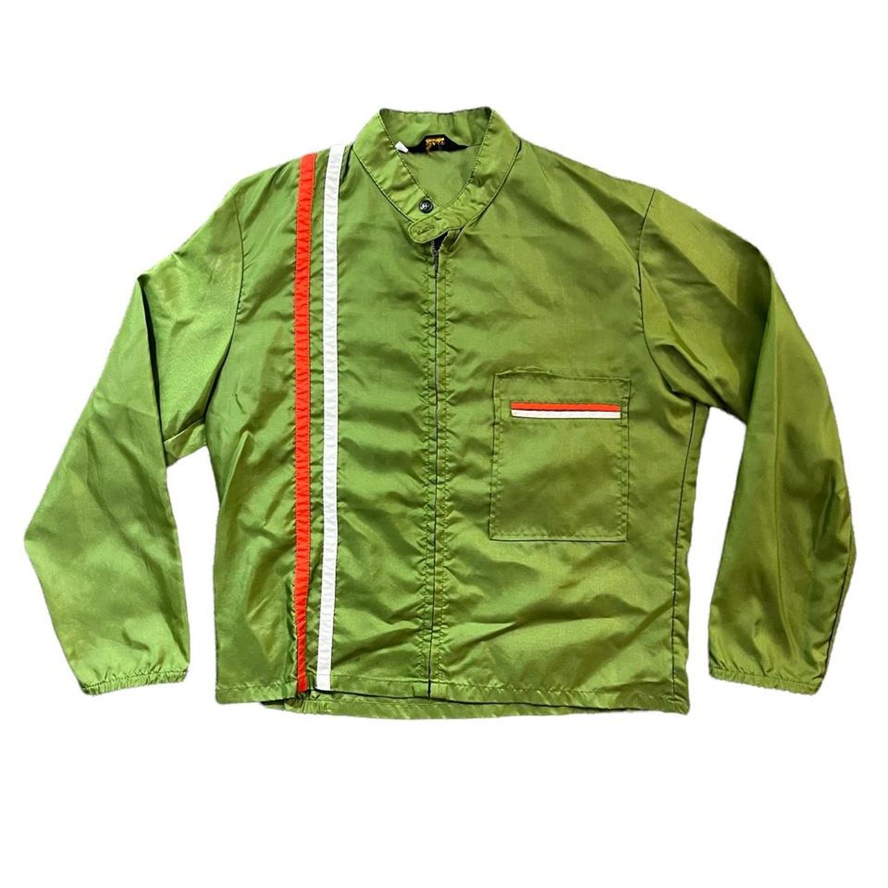 mens zip up jacket with collar. very light material.... Depop