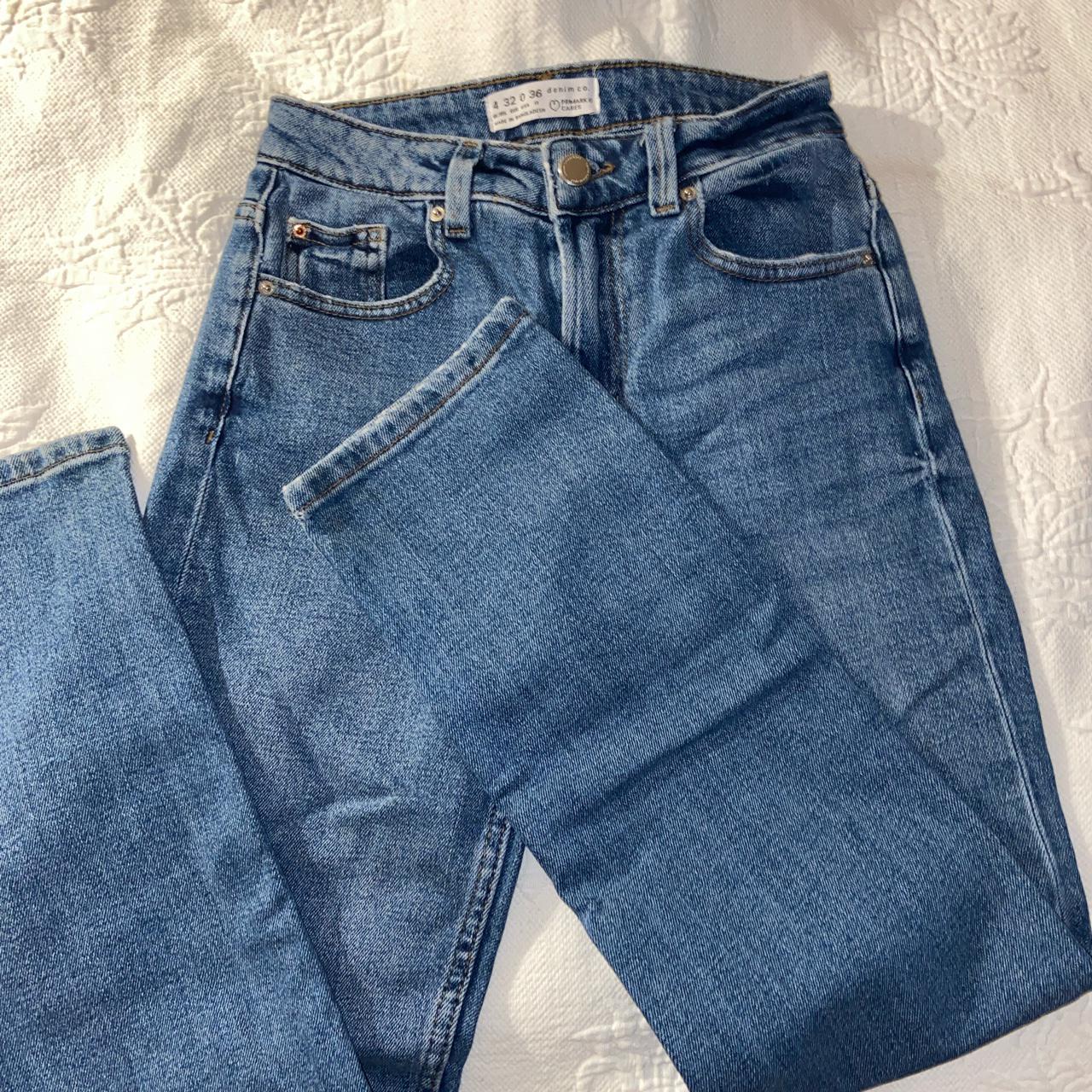 Primark Women's Navy and Blue Jeans | Depop