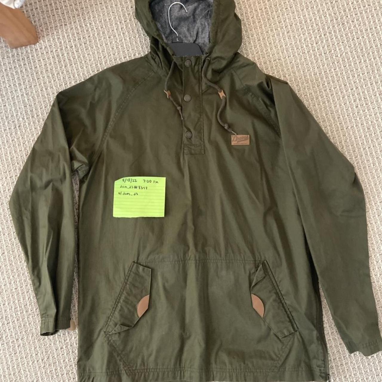 Olive green anorak outlet jacket