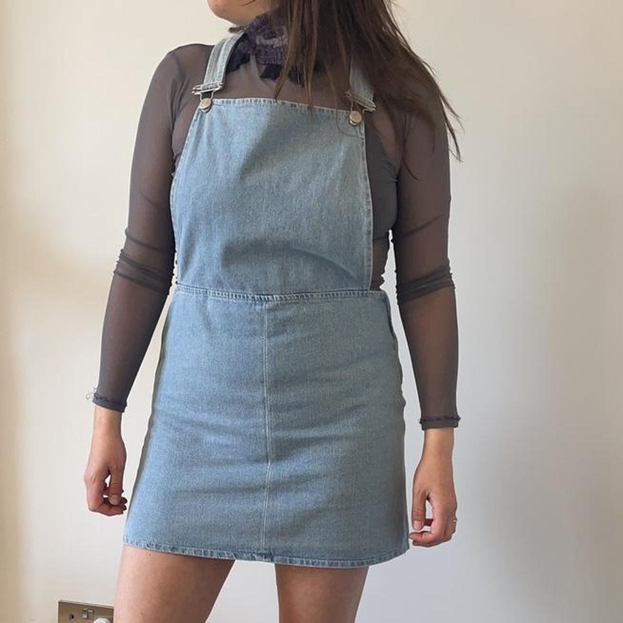 denim pinafore size 14