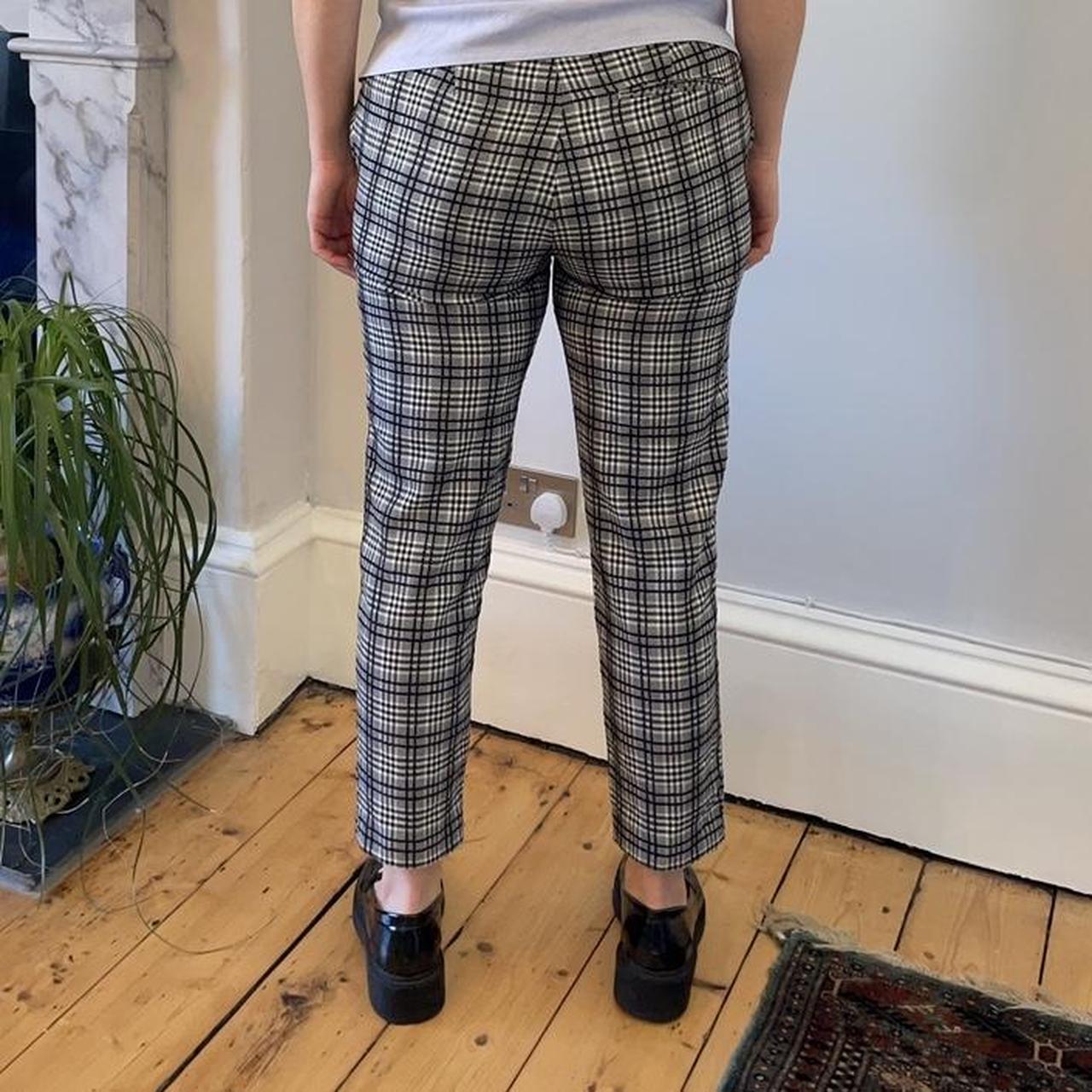 Topshop hot sale plaid trousers