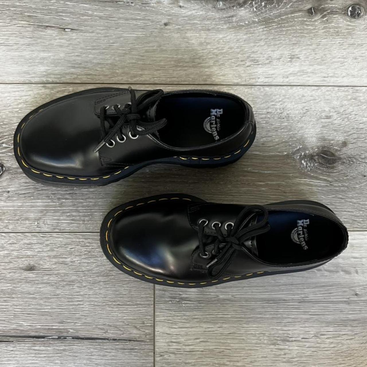 dr martens 1461 smooth leather platform shoes... - Depop