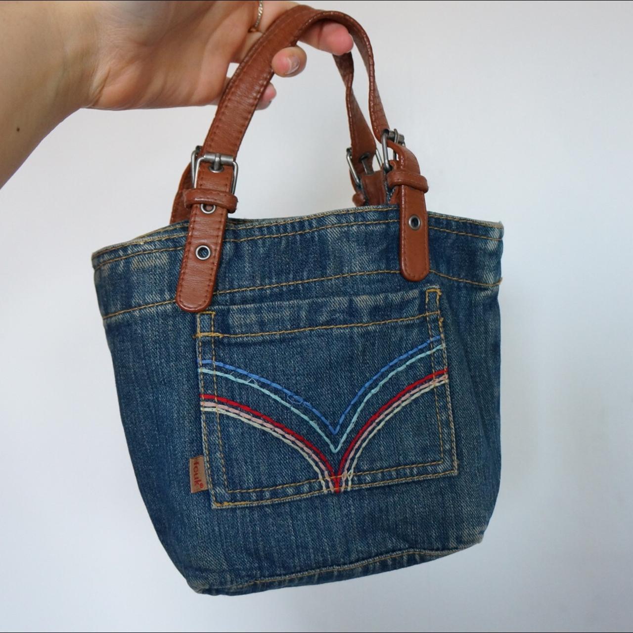 FREE U.K. SHIPPING 📮 Fcuk mini denim bag with... - Depop