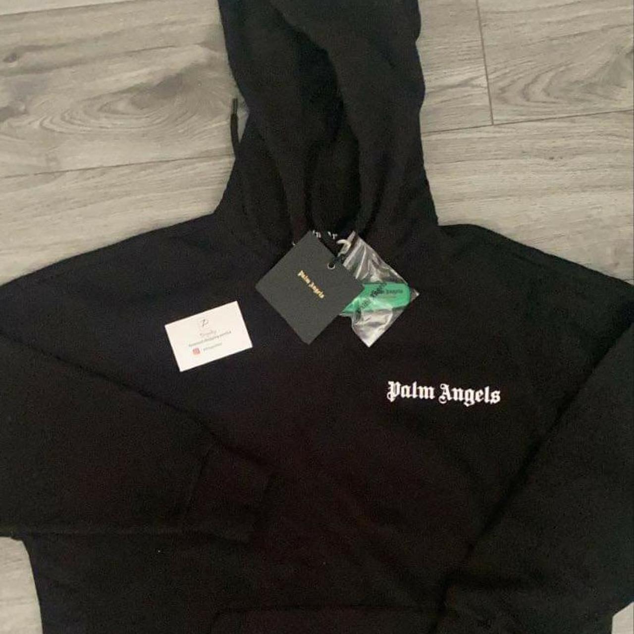 Palm angels security tag hoodie sale