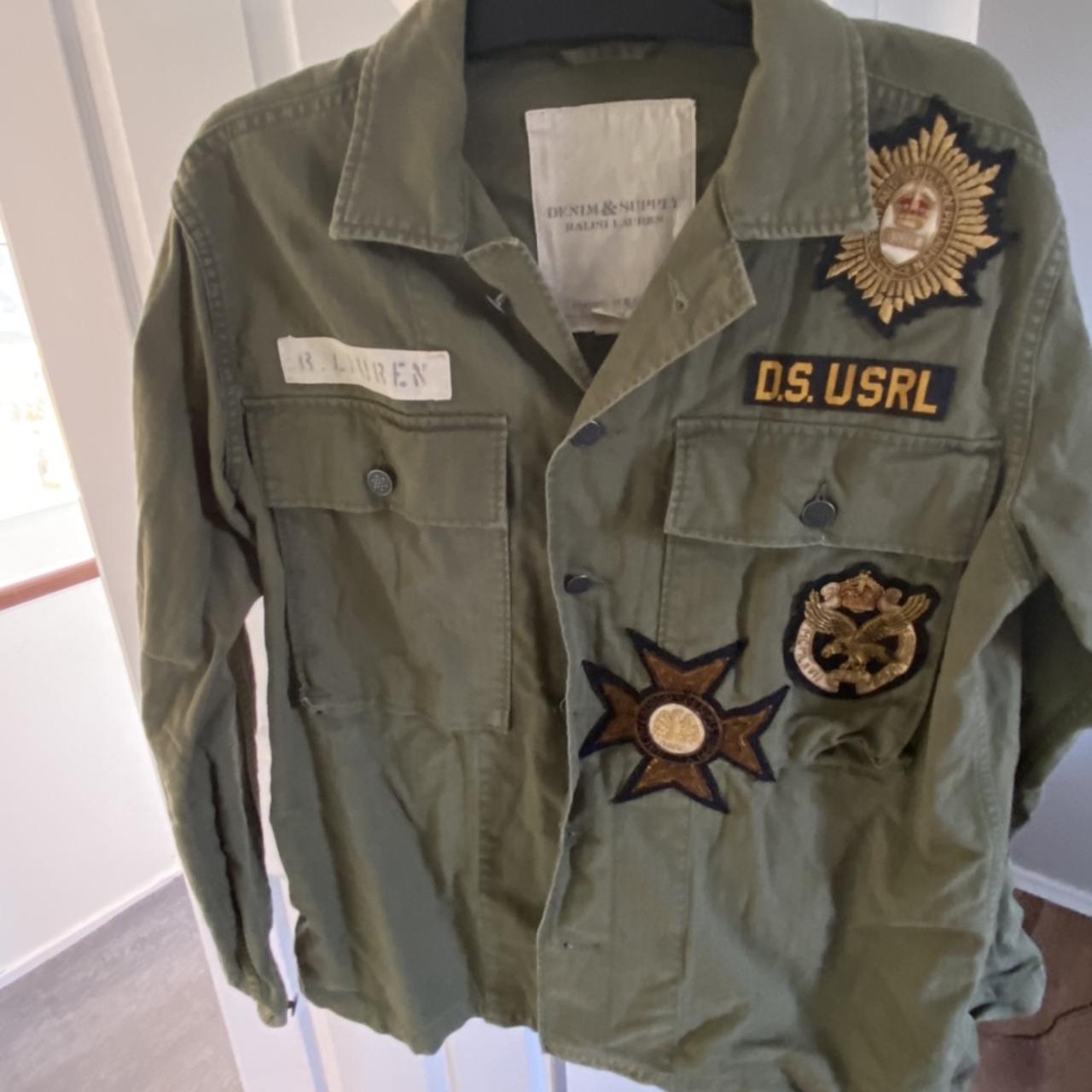 Cool Millitary style Khaki shirt/jacket from... Depop