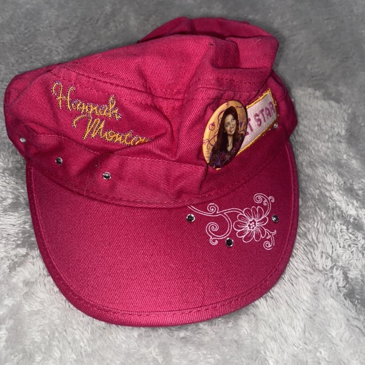 Women's Pink and Orange Hat Depop