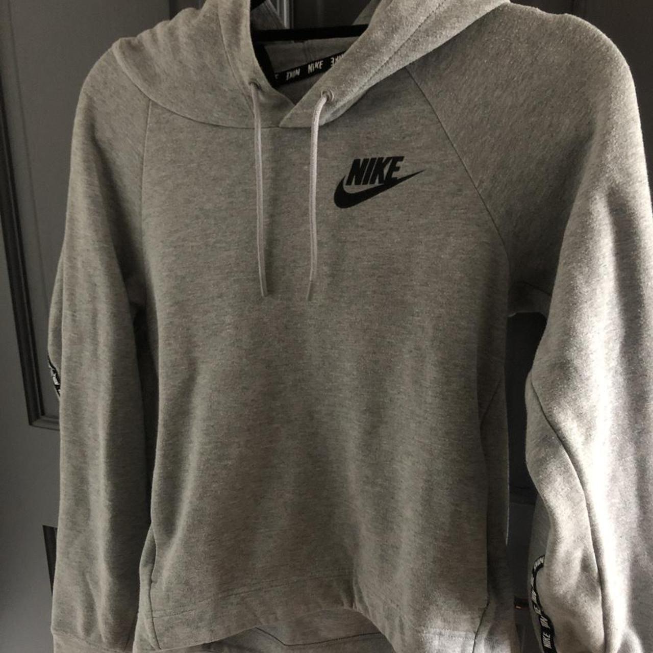 plain gray nike hoodie