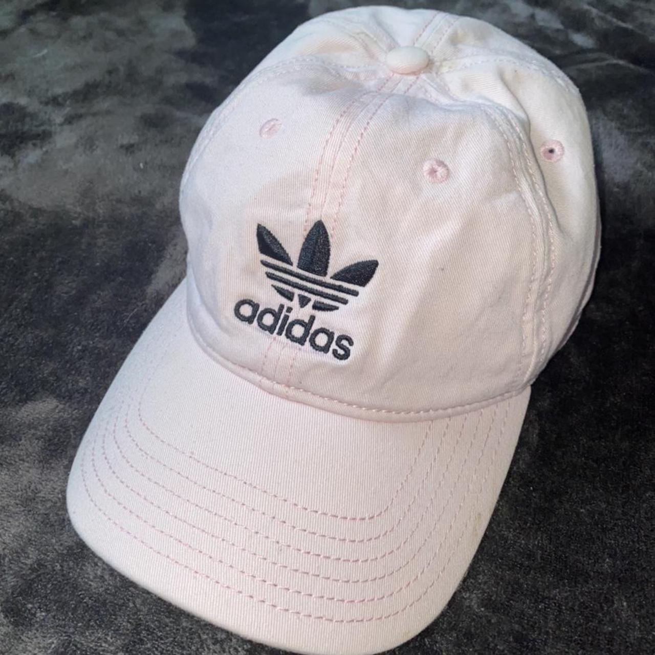 adidas light pink hat