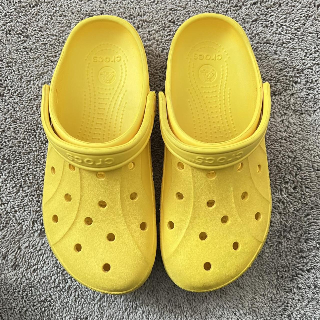 Yellow crocs size 10 hot sale