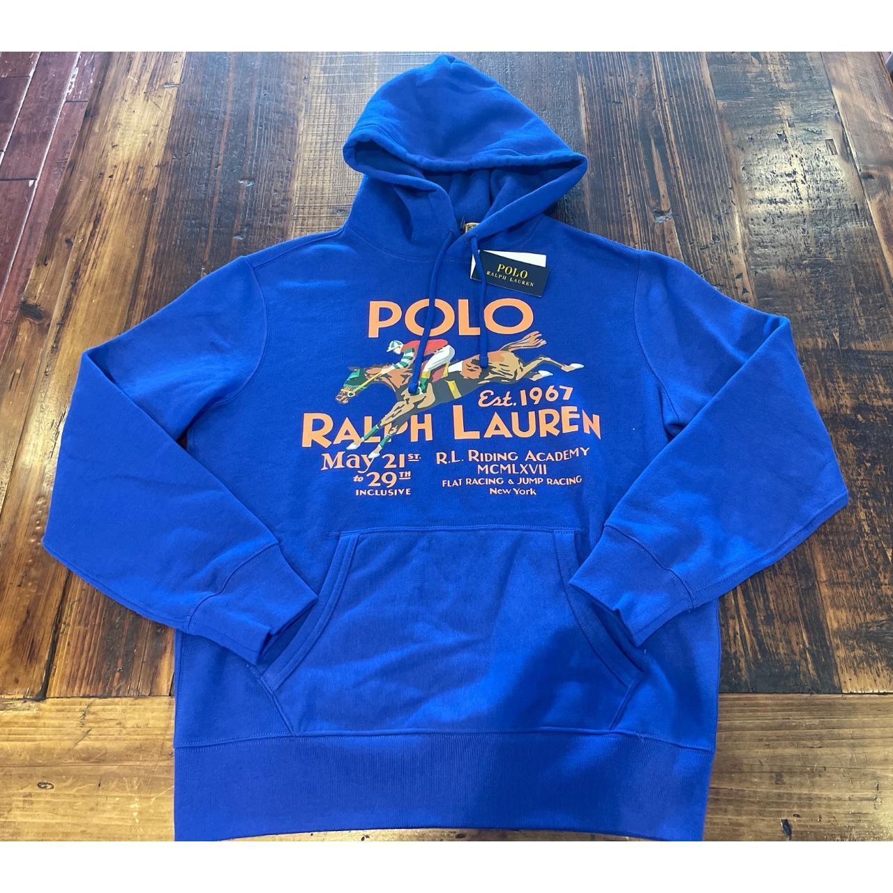 NWT Polo Ralph Lauren BLUE EQUESTRIAN RIDING ACADEMY... - Depop