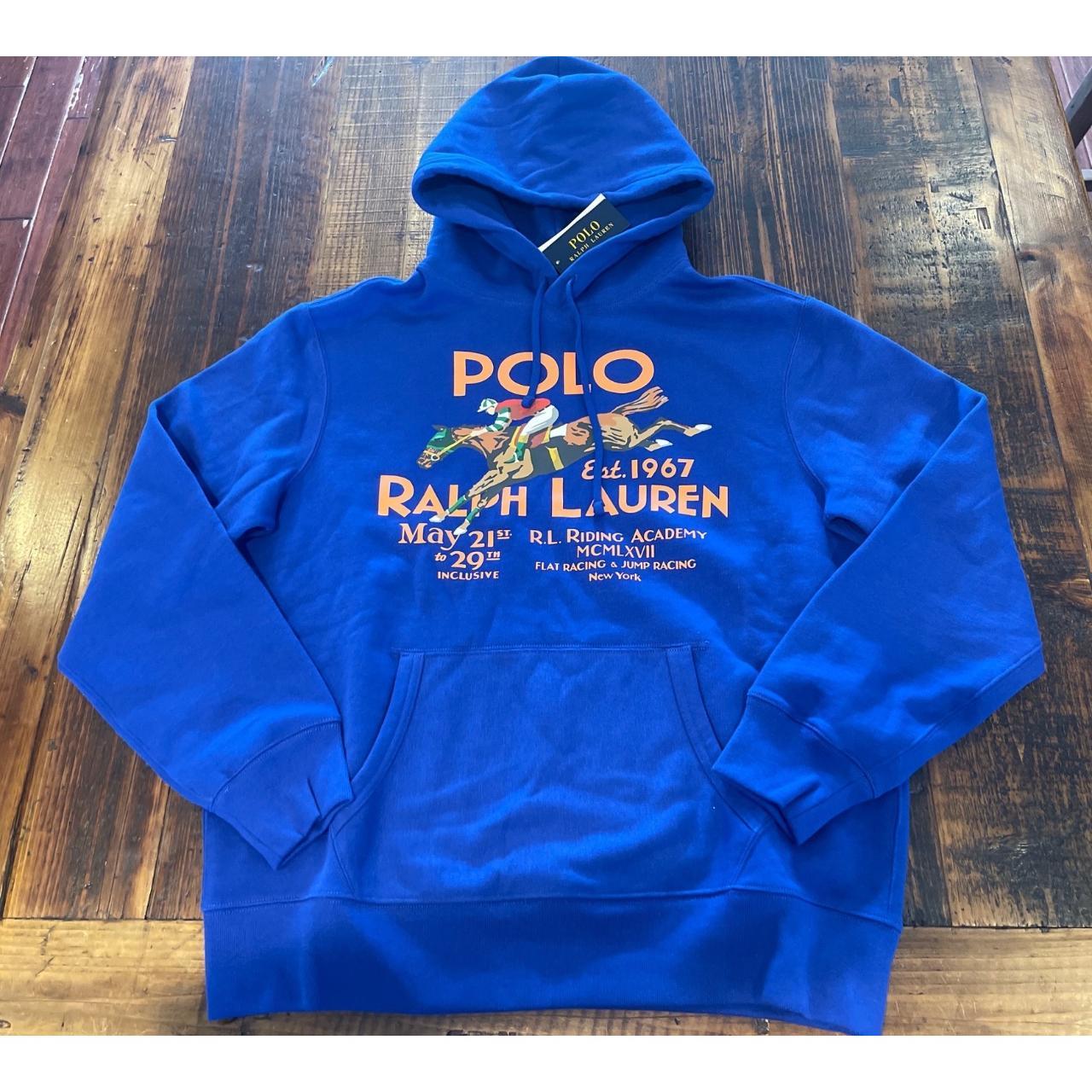 NWT Polo Ralph Lauren BLUE EQUESTRIAN RIDING ACADEMY - Depop