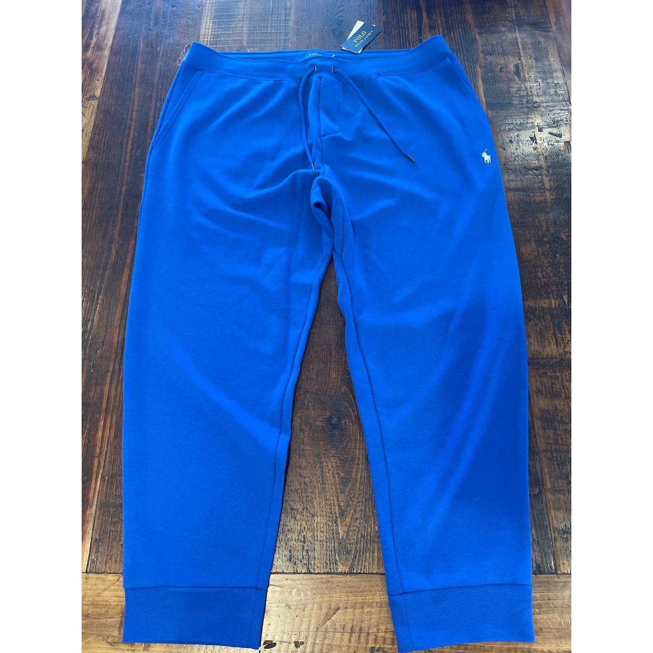 POLO RALPH LAUREN Men’s Blue Double Knit Jogger... Depop