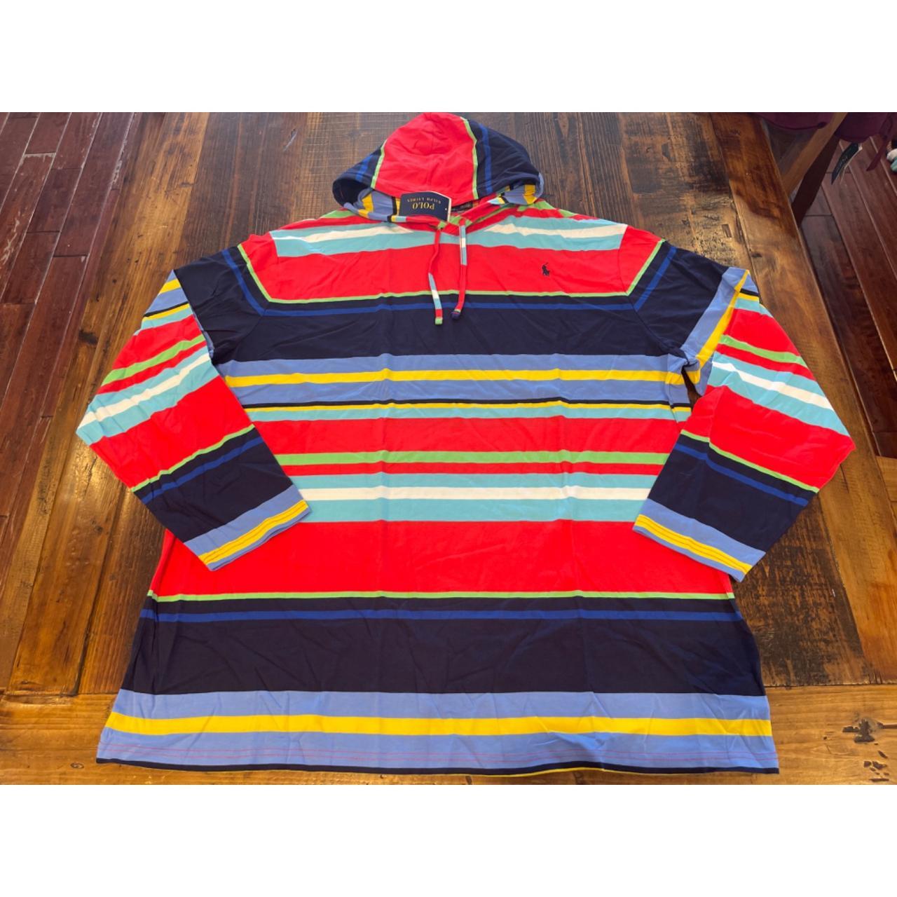 Polo Ralph Lauren Light Striped Hoodie Big Tall Depop polo-ralph-lauren-light-striped-hoodie-big-tall-depop