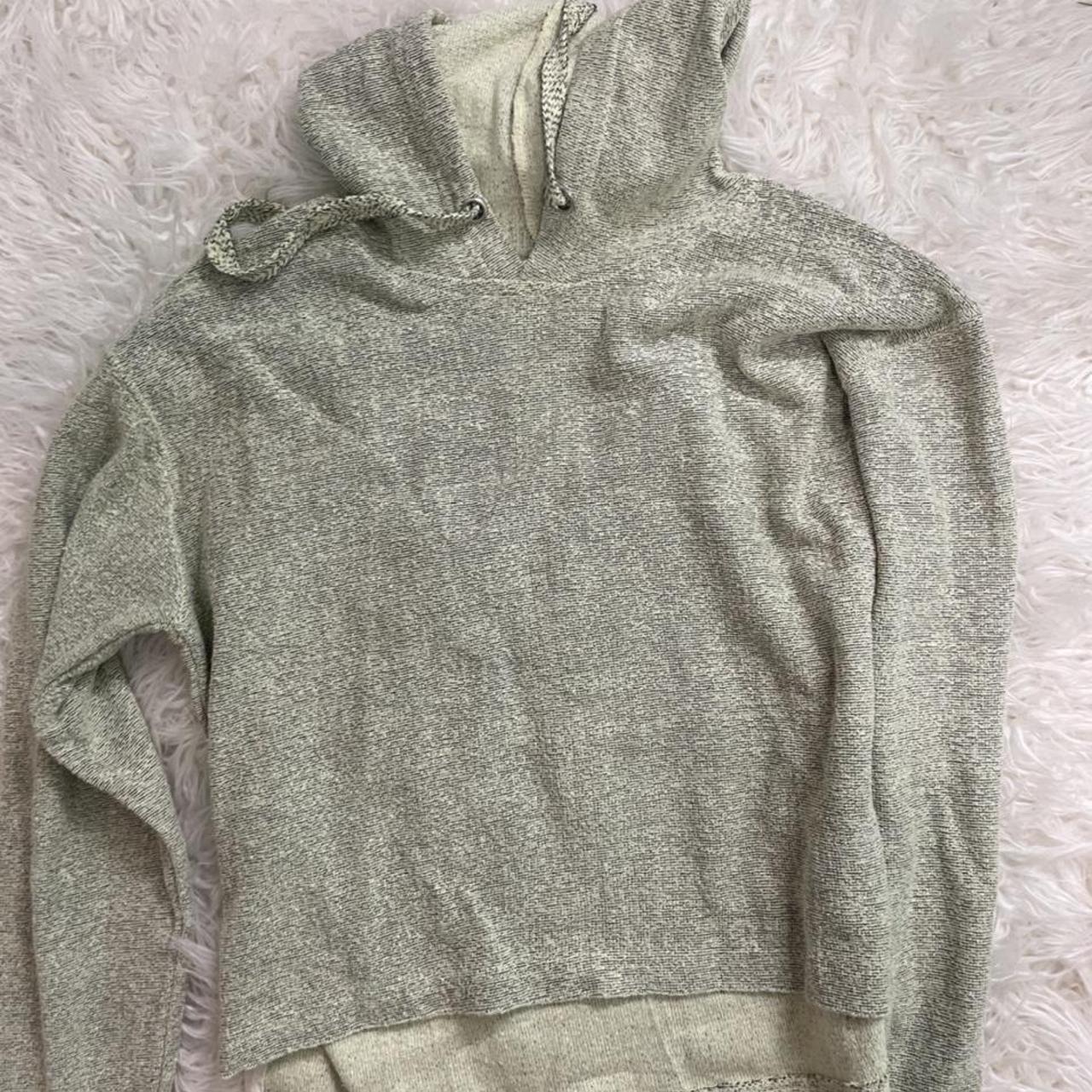 Women's Cream and Khaki Hoodie | Depop