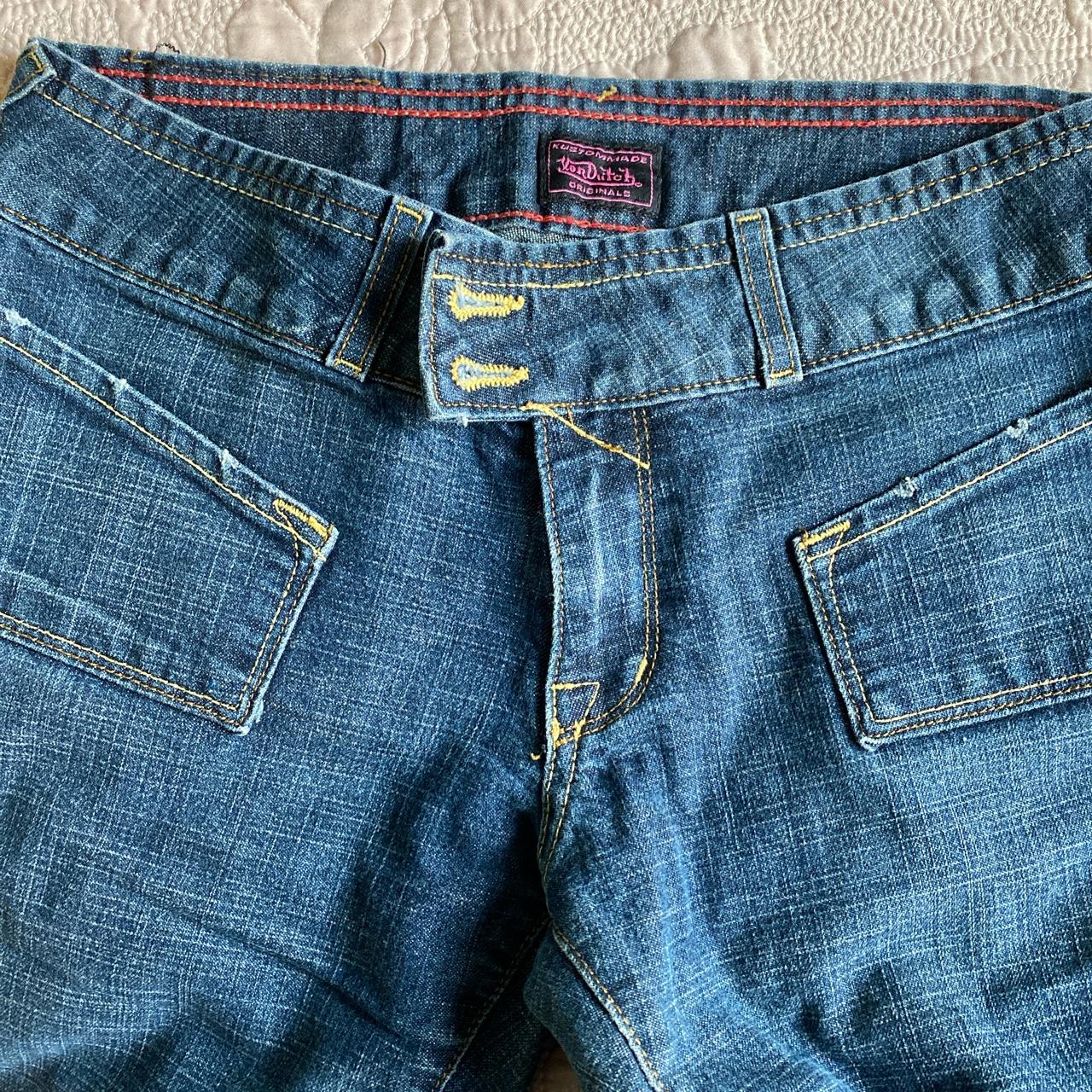 Super cute pink tag VonDutch jeans! size: 28”... - Depop